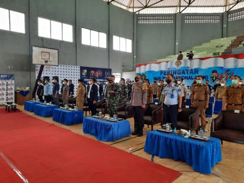 Kapolres Lampung Utara Hadiri Peringatan HPN 2021 Dan HUT PWI Ke 75